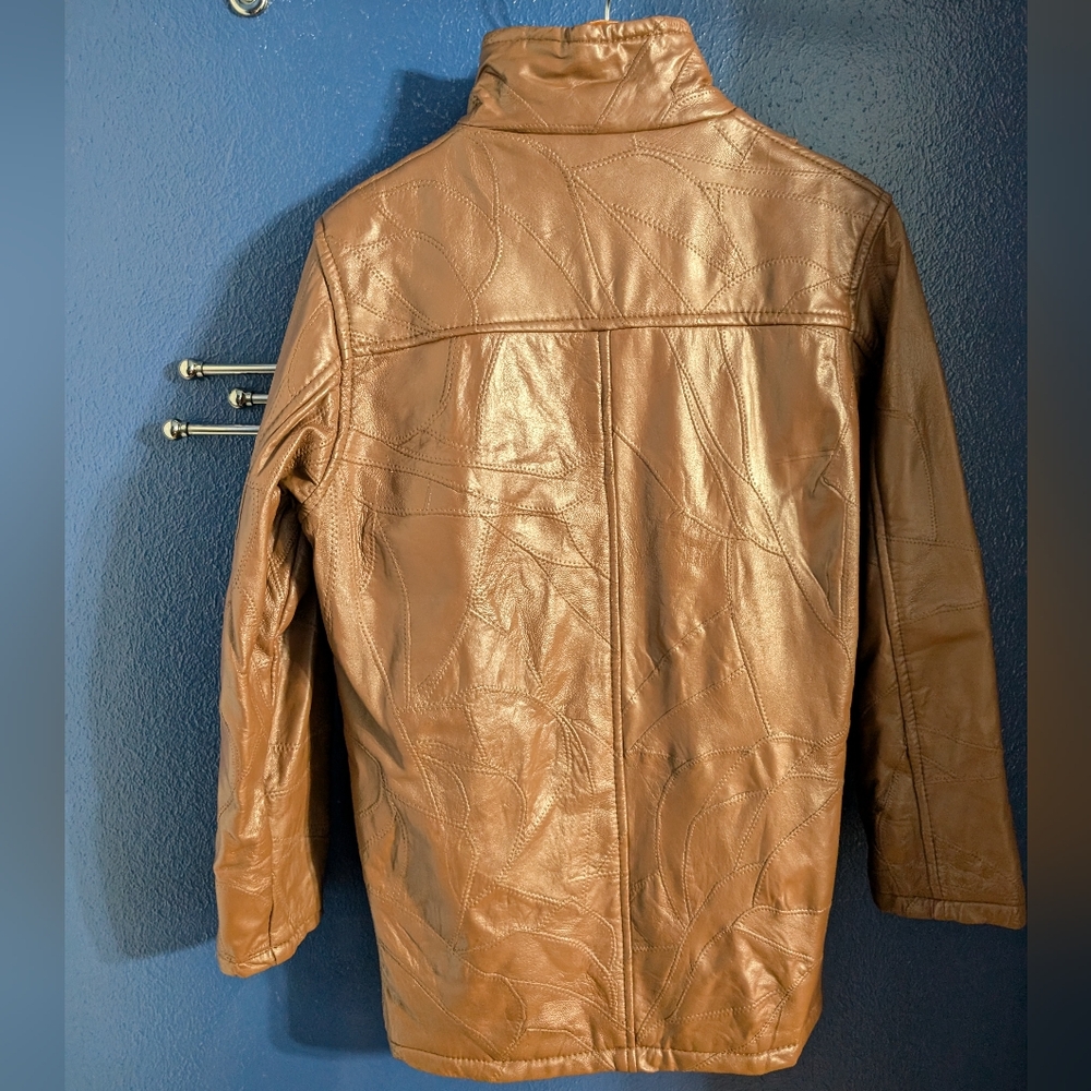 Patchwork Leather Jacket - image 6